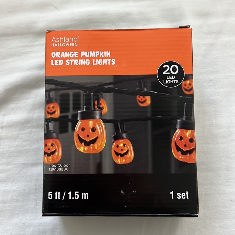 Jack O Lantern string lights | pumpkin halloween decoration